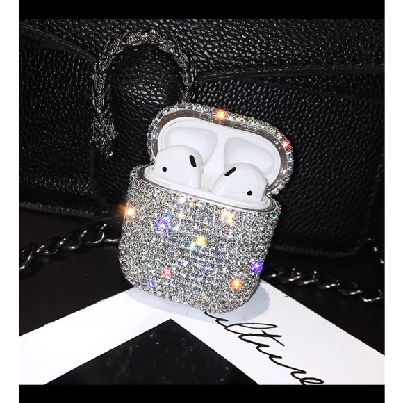 Copied - Copied - Crystal Blinged Apple Airpod 1-2 Case. - Picture 1 of 4